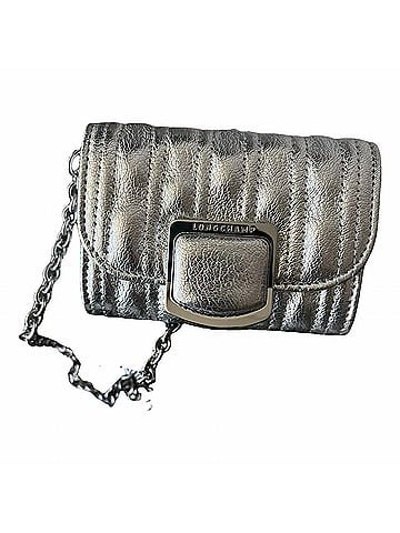 Longchamp Brio Metal Card Holder in Silver (view 2)