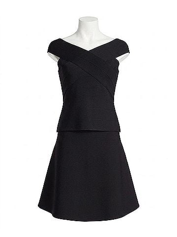 Nicole Miller Dakota Knit Cap Sleeve Top in Very Black (view 1)