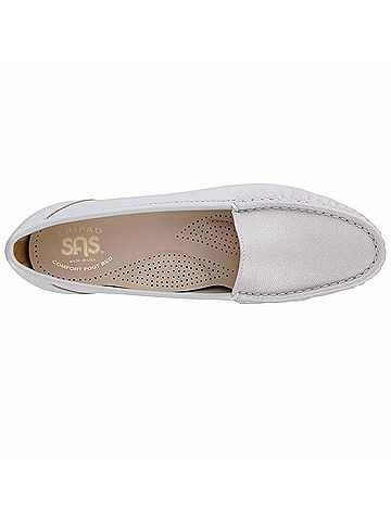 SAS Women's Simplify Loafer in Silver Cloud (view 2)