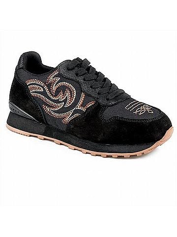 Roper Women's Giddy Up Spice Jogger Casual Shoe in Black (view 1)