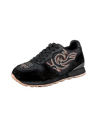 Roper Women's Giddy Up Spice Jogger Casual Shoe in Black (view 2)