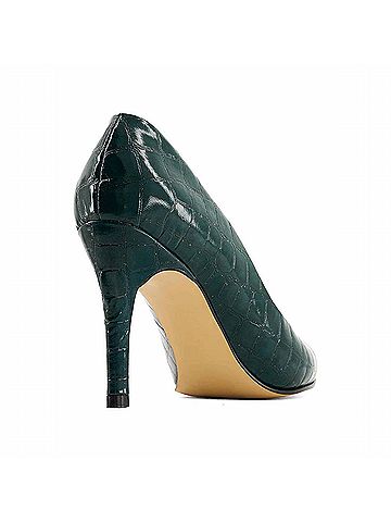 Andrea Women's Croc Pump Heel in Green (view 2)