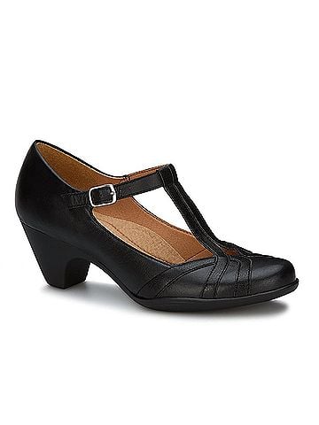 Andrea Women's Leather Pumps Buckle Closure Shoes (view 2)