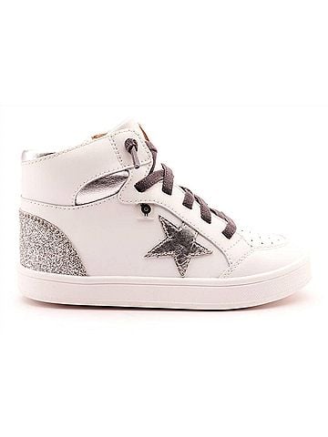 Old Soles Girls Starling Leather High Top Sneakers (view 2)