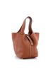 Hermès 100% Leather Brown Picotin Lock Bag Clemence PM One size - photo 3