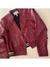 BCBGeneration 100% Viscose Solid Red Black Jacket Size XS - photo 5