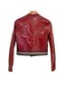 BCBGeneration 100% Viscose Solid Red Black Jacket Size XS - photo 2