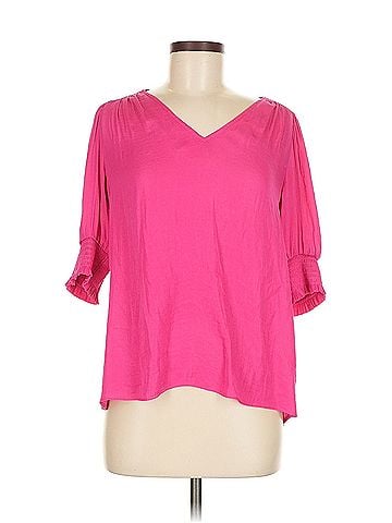 Maison d' Amelie Maison D' Amelie 3/4 Sleeve Blouse (view 1)