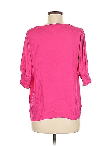 Maison d' Amelie Maison D' Amelie 3/4 Sleeve Blouse (view 2)