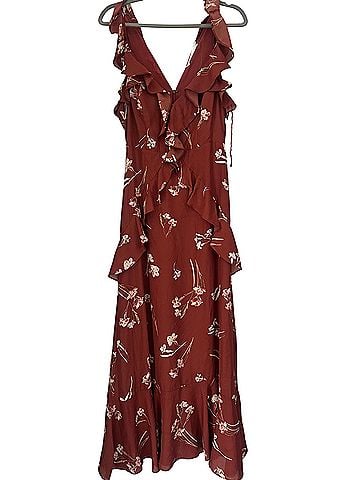 Astr Floral Ruffle Maxi Dress Casual Dress (view 1)