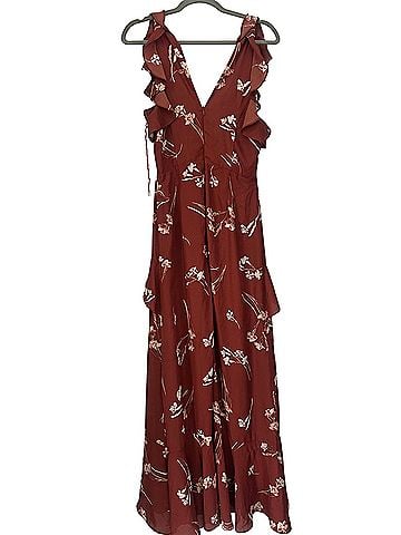 Astr Floral Ruffle Maxi Dress Casual Dress (view 2)