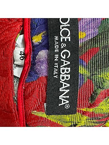 Dolce & Gabbana Dolce &amp; Gabbana Floral Jacquard Mid-Length Shorts in Multicolor Cotton (view 2)