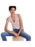 Madewell Stripes White Red Tank Top Size M - photo 1
