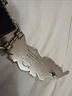 Harley Davidson 100% Leather Black Silver Leather Belt Size XL - photo 5
