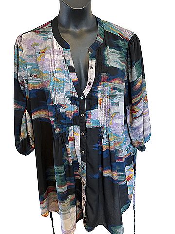 Seven7 Melissa McCarthy 3/4 Sleeve Blouse (view 1)