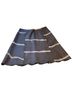 Worth 100% Leather 100% Acetate Tie-dye Brown Tan Leather Skirt Size 2 - photo 1