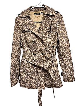 Anthropologie Daughters of the Liberation Leopard Print Trench Coat Trenchcoat (view 2)