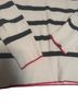Lanidor Stripes White Black Red Pullover Sweater Size M - photo 2