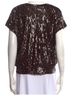 Kevan Hall Brown Short Sleeve Blouse Size M - photo 2