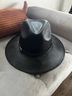Justin 100% Straw Solid Black Hat Size L - photo 7