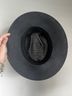 Justin 100% Straw Solid Black Hat Size L - photo 3