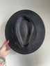 Justin 100% Straw Solid Black Hat Size L - photo 5
