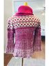 Decree Color Block Pink Multi Color Pullover Sweater Size L - photo 6