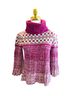 Decree Color Block Pink Multi Color Pullover Sweater Size L - photo 1