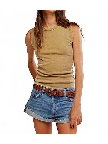Free People Murphy Tank in Dill Seed (view 2)