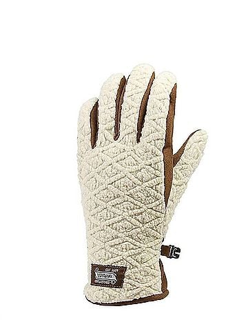 Gordini Women's Argyle Gloves in Oatmeal (view 2)