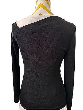 Grey Lab Los Angeles Black Long-Sleeve Asymmetric Neck Tee Long Sleeve T-Shirt (view 2)