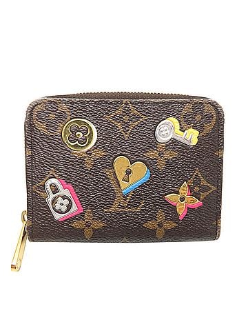 Louis Vuitton Louis Vuitton Love Lock Zippy Coin Purse Women's Wallet/Coin Case M64118 (Discontinued) Monogram Brown (view 1)