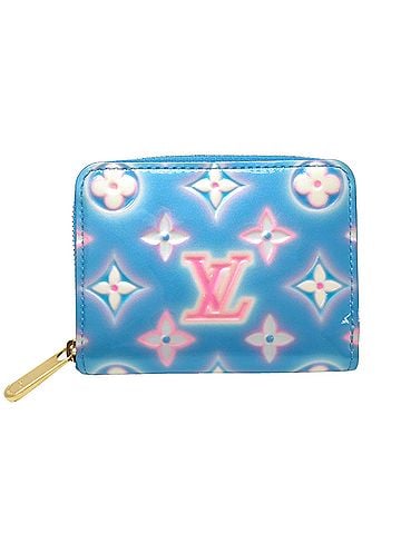 Louis Vuitton Louis Vuitton Zippy Coin Purse Women's Wallet/Coin Case M81155 (Discontinued) Vernis Baby Blue Neon (view 1)