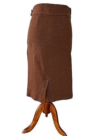 Ralph Lauren Blue Label Wool Midi Column Skirt Wool Skirt (view 2)
