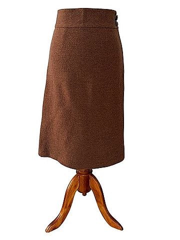 Ralph Lauren Blue Label Wool Midi Column Skirt Wool Skirt (view 1)