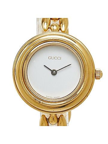 Gucci Gucci Change Bezel Watch 11 12.2 Quartz White Dial Plated Women's GUCCI (view 1)