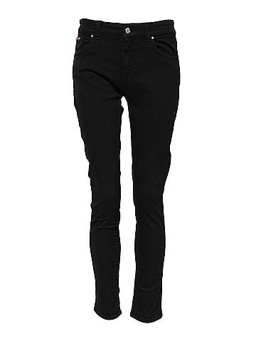 Dolce & Gabbana Black Cotton Skinny Mid Waist Denim Women's Jeans (view 1)