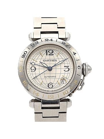 Cartier Cartier Pasha C GMT W31029M7 Stainless Steel Automatic Watch (view 1)