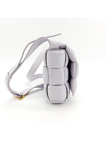 Bottega Veneta Cassette Padded Maxi Intrecciato Leather Purple Leather Crossbody Bag Bag (view 2)