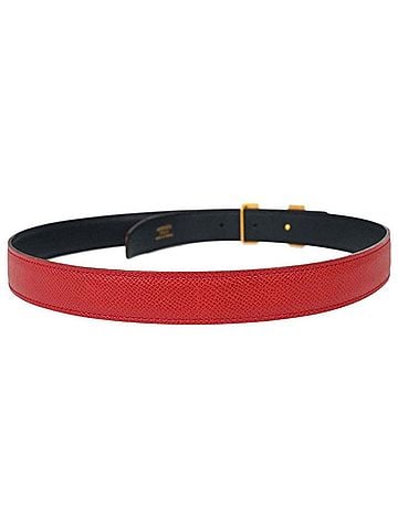 Hermès Constance Reversible Belt Leather Red Leather Belts Accessory (view 2)