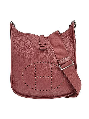 Hermès Evelyne Bag Gen Iii Clemence Burgundy Leather Shoulder Bag Bag (view 1)