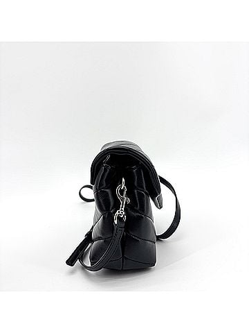 Saint Laurent Loulou Matelasse Chevron Leather Black Leather Shoulder Bag Bag (view 2)