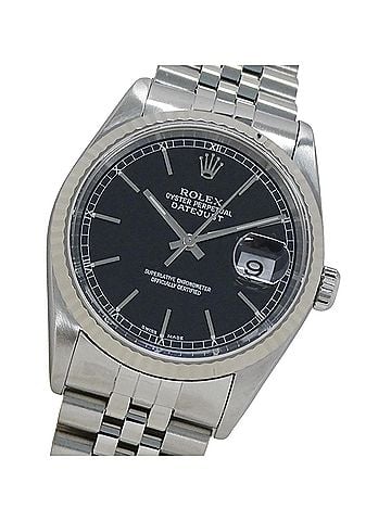 Rolex Rolex Datejust 16234 Y-serial Men's Watch, Brand Name, Automatic Movement, Stainless Steel (SS), White Gold (WG), Silver, Black (view 1)