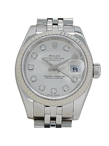 Rolex Rolex Datejust 179174G M-serial, Ladies' Watch, Brand Name, 10P Diamonds, Automatic Movement, Stainless Steel (SS), White Gold (WG), Silver (view 2)