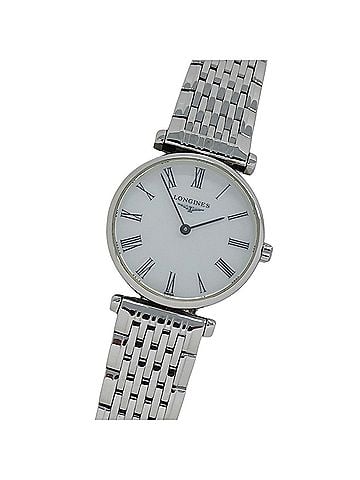 Longines Longines Grand Classic L4.209.4 Women's Watch, Brand Name, Shell Case, Quartz Movement, Stainless Steel (SS), Silver (view 1)