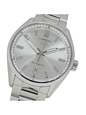 TAG Heuer TAG Heuer Carrera WBN2111 BA0639 Men's Watch, Brand Name, Date, Automatic Movement, Stainless Steel (SS), Silver (view 1)