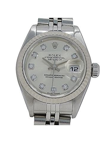 Rolex Rolex Datejust 79174G K-serial Women's Watch, Brand Name, 10P Diamonds, Automatic Movement, Stainless Steel (SS), White Gold (WG), Silver (view 2)