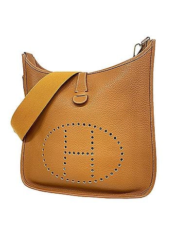 Hermès Hermes Evelyne 1GM Shoulder Bag, Taurillon Clemence Leather, Gold, ?K Stamp, Women's (view 1)