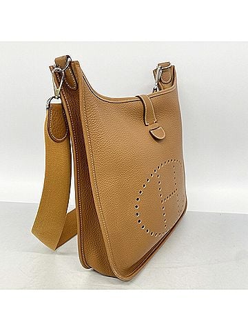 Hermès Hermes Evelyne 1GM Shoulder Bag, Taurillon Clemence Leather, Gold, ?K Stamp, Women's (view 2)