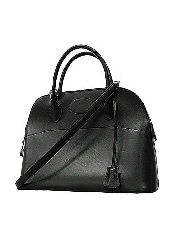 Hermès Hermes Bolide 31 handbag, Box Calf leather, Black, ?F stamp, 2-way bag for women (view 1)